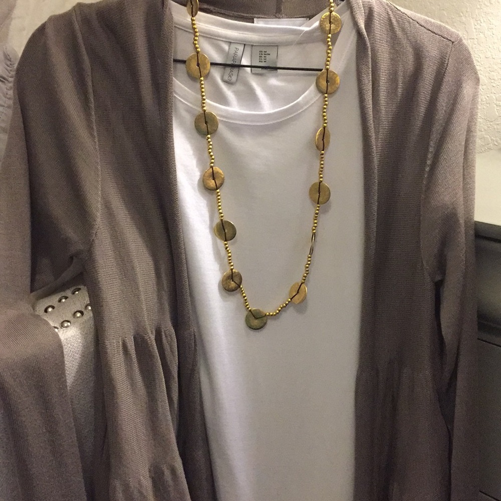 Ralph Lauren Gold long necklace statement piece - Picture 3 of 6